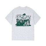 Odd Studio (オッドスタジオ)　Youthclub Graphic Over Fit t-shirt - white melange