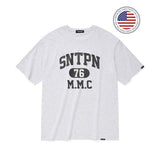 セイントペイン(SAINTPAIN)    SP SNTPN LOGO T SHIRTS-ASH MELANGE BLACK