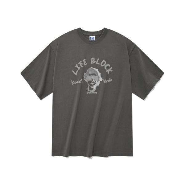[RADINEO]★ 韓国人気★LIFE BLOCK T-SHIRTS RADINEO (ラディネオ) LIFE BLOCK T-SHIRTS GRAY – UNDERSTUDY CLUB