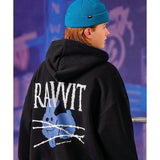 ティーダブリューエヌ(TWN) Ravvit Hoodie Black HSHD3534