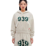 ARCHIVE BOLD (アーカイブボールド)　939 LOGO CROP HOOD (OATMEAL)