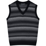 FLARE UP (フレアアップ)     6mix knit Vest - Gray Mix (FL-150)