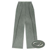 Odd Studio (オッドスタジオ) Pigment Cut-Off String Wide Pants  - KHAKI