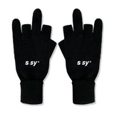 SSY(エスエスワイ) logo finger cross gloves
