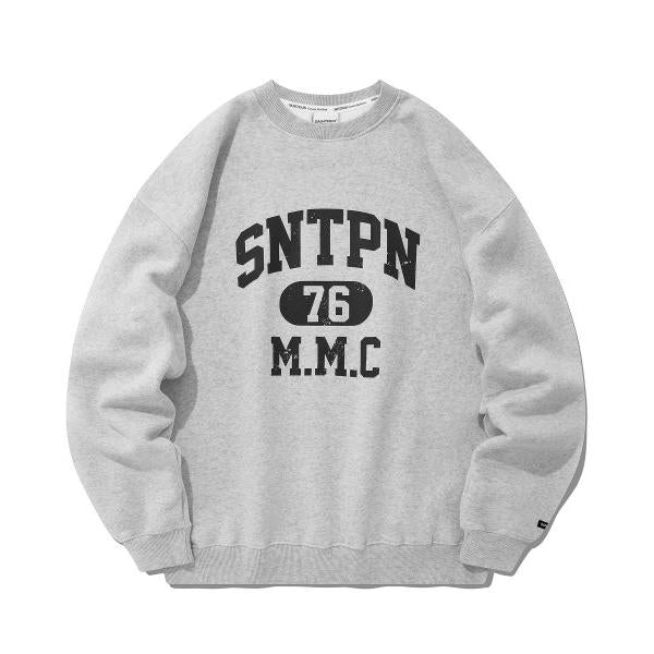 セイントペイン(SAINTPAIN) SP SNTPN LOGO CREWNECK-MELANGE GRAY