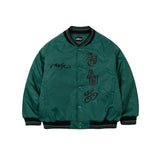 アジョバイアジョ(AJOBYAJO) Nylon Baseball Jacket [GREEN]