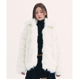 BABLETWO (ビーエーブルトゥー) Popo fur jacket WHITE