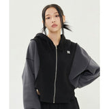 TARGETTO(ターゲット)     CUT OUT HOOD ZIP UP_BLACK