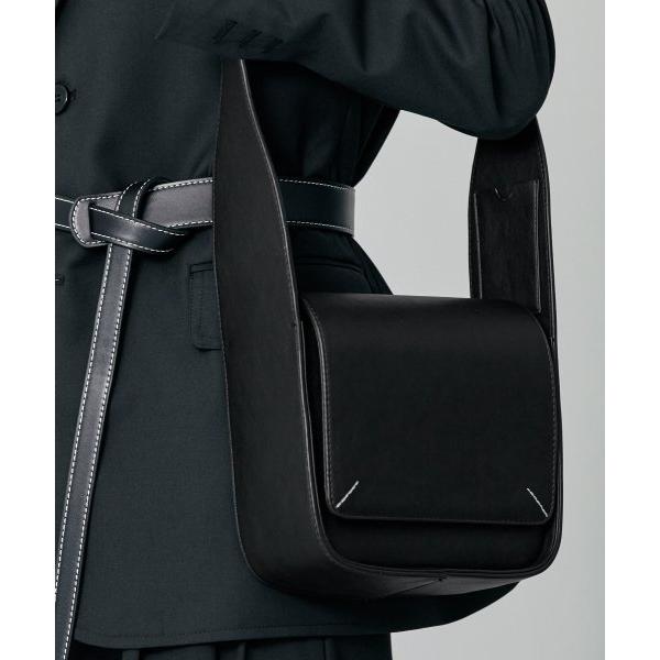 SSY(エスエスワイ) coner stitch pave cross bag black (M size)