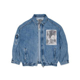 ブラックブロンド(BLACKBLOND) BBD The Apparition Zip Up Denim Jacket (Blue)