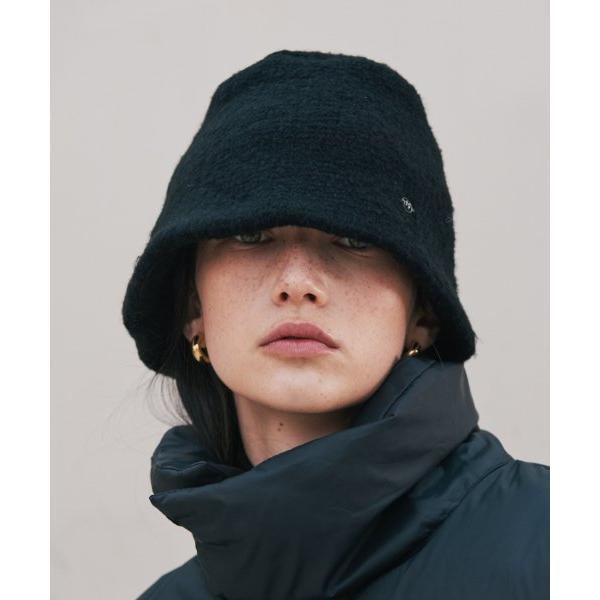TMO BY 13MONTH（ティーエムオーバイサーティンマンス） LOGO KNIT BUCKET HAT (BLACK)