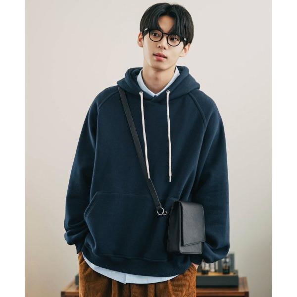 JEMUT (ジェモッ)  Snail Overft Napping Hood Darknavy KJHD2432