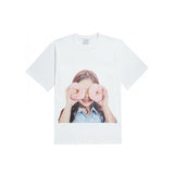 アクメドラビ(acme' de la vi)  ADLV BABY FACE SHORT SLEEVE T-SHIRT WHITE DONUTS 3