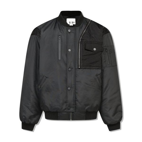 SSY(エスエスワイ) utility chest pocket bomber black