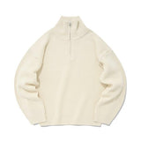 セイントペイン(SAINTPAIN)    SP PBT SOFT HALF ZIP KNIT-IVORY