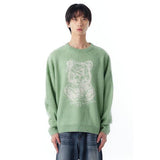 オーワイ(OY) HAIRY SKETCH ODOLLY KNIT-GREEN MINT