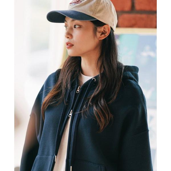 JEMUT (ジェモッ)  File Overfit Twoway Hood Zipup Darknavy KJHD2407