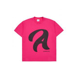 アクメドラビ(acme' de la vi)  A STENCIL LOGO SHORT SLEEVE T-SHIRT PINK