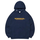 NOMANUAL(ノーマニュアル)  D.R LOGO HOODIE - DARK NAVY