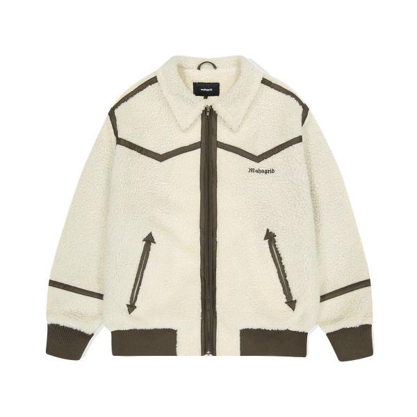 mahagrid (マハグリッド) SHERPA FLIGHT JACKET IVORY(MG2DWMJ240A