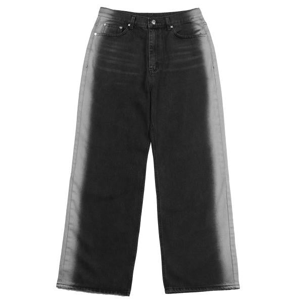 オーワイ(OY) 		SIDE BRUSH JEANS-BLACK