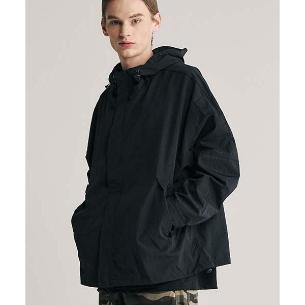 シディスコンマ(SHETHISCOMMA)  LOOSE CAP JUMPER(BLACK)