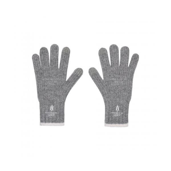 アクメドラビ(acme' de la vi)  A LOGO EMBLEM EMBROIDERY KNIT GLOVES MELANGE