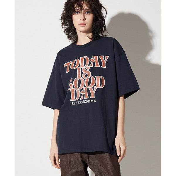 シディスコンマ(SHETHISCOMMA)  GD DAY HALF T(NAVY)