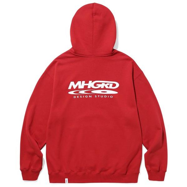 mahagrid (マハグリッド)     DISC LOGO HOODIE RED(MG2CFMM421A)