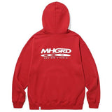 mahagrid (マハグリッド)     DISC LOGO HOODIE RED(MG2CFMM421A)