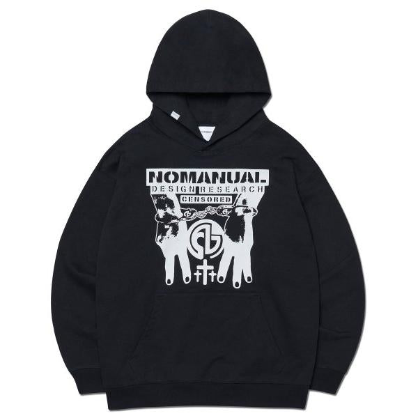 ★NOMANUAL★ N.M.C HOODIE N.M.C HOODIE - MELANGE - nomanual | 60% - Asian Fashion
