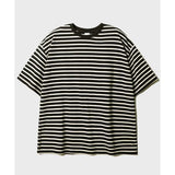 JEMUT (ジェモッ)  Rillaz Stripe Short T-Shirts Black YHST2479