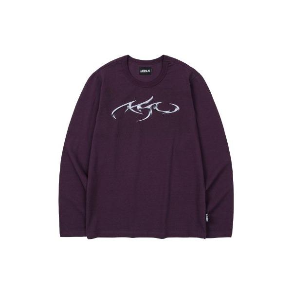 アジョバイアジョ(AJOBYAJO)             Tribal AJO Long Sleeves T-Shirt [PURPLE]
