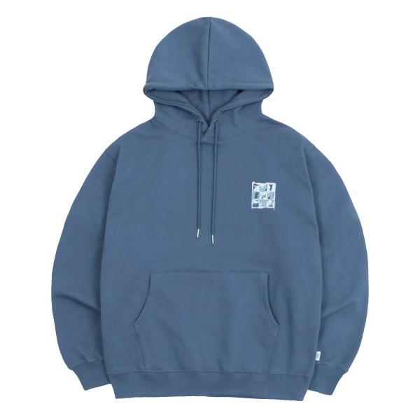 オーワイ(OY) 		LOGO PUZZLE HOODIE-MIDNIGHT BLUE