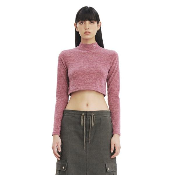 curetty (キュリティー)   C MOCK NECK CROP TOP_PINK