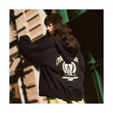 アクメドラビ(acme' de la vi)  A LOGO SYMBOL PRINTING HOODIE ZIP UP NAVY