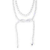 BLACKPURPLE (ブラックパープル) blacklabel Marilyn Pearl Tie Layering Necklace