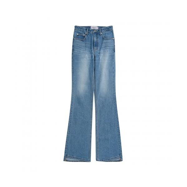 アクメドラビ(acme' de la vie)    BOOTS CUT ASYMMETRY DENIM PANTS BLUE