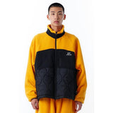 オーワイ(OY) B.S FLEECE JACKET-BLACK/YELLOW