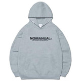 NOMANUAL(ノーマニュアル)  D.R LOGO HOODIE - MELANGE