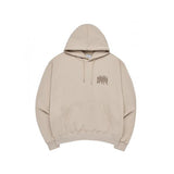 アクメドラビ(acme' de la vi)  UNBALANCE BIG LOGO HOODIE BEIGE