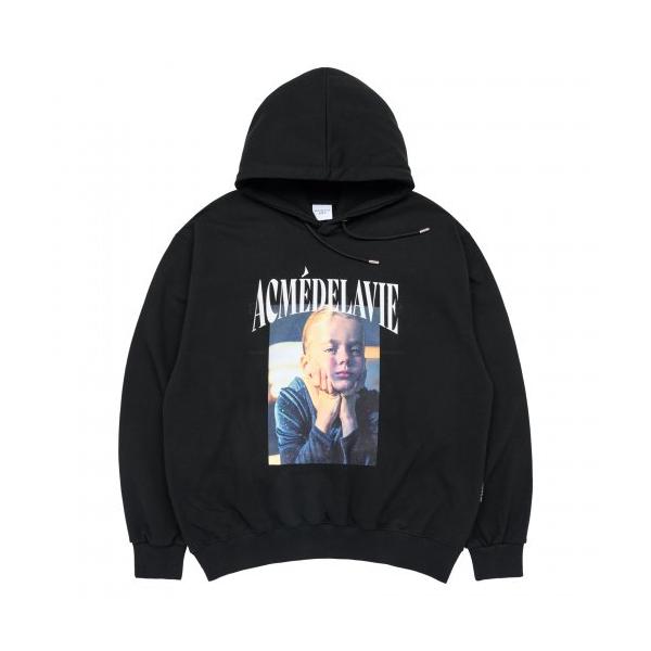 アクメドラビ(acme' de la vi)  DTP WINDOW SEAT BABY FACE HOODIE BLACK