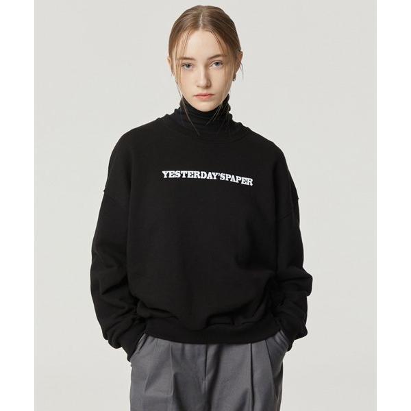 NCOVER（エンカバー） YESTERDAYS PAPER LOGO SWEATSHIRT-BLACK