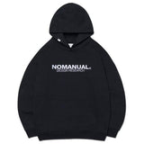 NOMANUAL(ノーマニュアル)  D.R LOGO HOODIE - BLACK