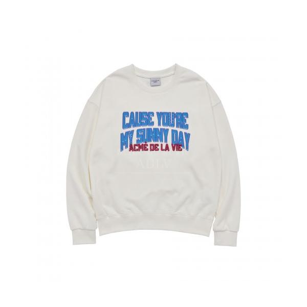 アクメドラビ(acme' de la vi)  MY SUNNY DAY SWEAT SHIRT CREAM