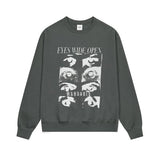 mahagrid (マハグリッド) EYES OPEN SWEATSHIRT CHARCOAL(MG2DFMM455A)