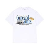 Odd Studio (オッドスタジオ)　Come And Join Us Graphic Over Fit t-shirt - white