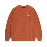 mahagrid (マハグリッド) FISHERMAN KNIT SWEATER ORANGE(MG2DFMK624A)