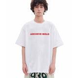 ARCHIVE BOLD (アーカイブボールド)　BASIC LOGO T-SHIRTS (WHITE)