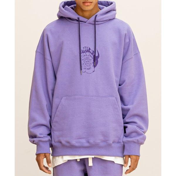 マスノウン(MASSNOUN)     ILLUSION OVERSIZED HOODIE MFTHD007-PP